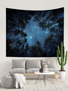 Tấm Thảm In Galaxy, Cờ Cho Phòng, Trang Trí Phòng, Tấm Thảm, Trang Trí Tường - Nhiều màu - Xem 5