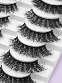 MAGEFY 10 cặp lông mi giả tự nhiên nguyên sợi & 2 cọ chải mi & dụng cụ hỗ trợ mi giả & nhíp, mi giả Manga mỏng nhẹ dùng hàng ngày, vật dụng thiết yếu khi đi du lịch, mi giả, lông mi giả - màu đen - Xem 6