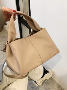 Bolsa cuadrada de litchi en relieve