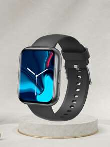 1入組防水心率監測智能手錶 - 黑色 - 查看 1