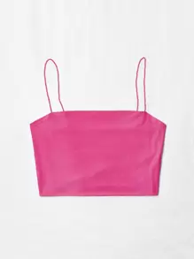 SHEIN Unity 素色緊身吊帶短版上衣