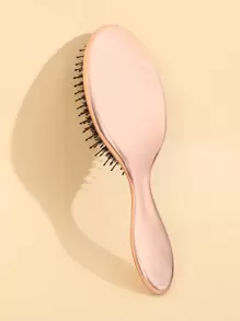 1支椭圆形电镀玫瑰金梳子，美发工具，美发产品及配件，适用于理发店、美容院、返校季、旅行度假等场合，包括：梳子、边缘梳、梳子、解结梳、球形梳、迷你梳子套装、木梳、发刷、美发工具、梳子、美发设备、梳子套装、梳子、卷发梳、解结梳、女士发刷、头发、美发产品、美发工具、美发用品、理发师、理发师配件、理发店、美发设备 - 玫瑰金 - 查看 2