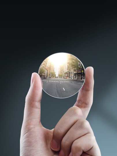 UGREEN 2ST Bilspegel 360°HD Blind Sportspegel Vidvinkel Rund Konvex Backspegel Fordonsparkering Kantlös backspegel