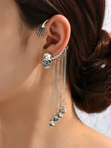 1入組骷髏裝飾耳掛 - 彩色 - 查看 1