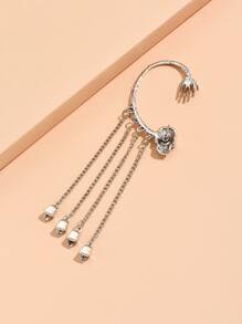 1入組骷髏裝飾耳掛 - 彩色 - 查看 4