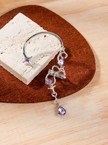 1pc Rhinestone Decor Ear Wrap - Nhiều màu - Xem 2
