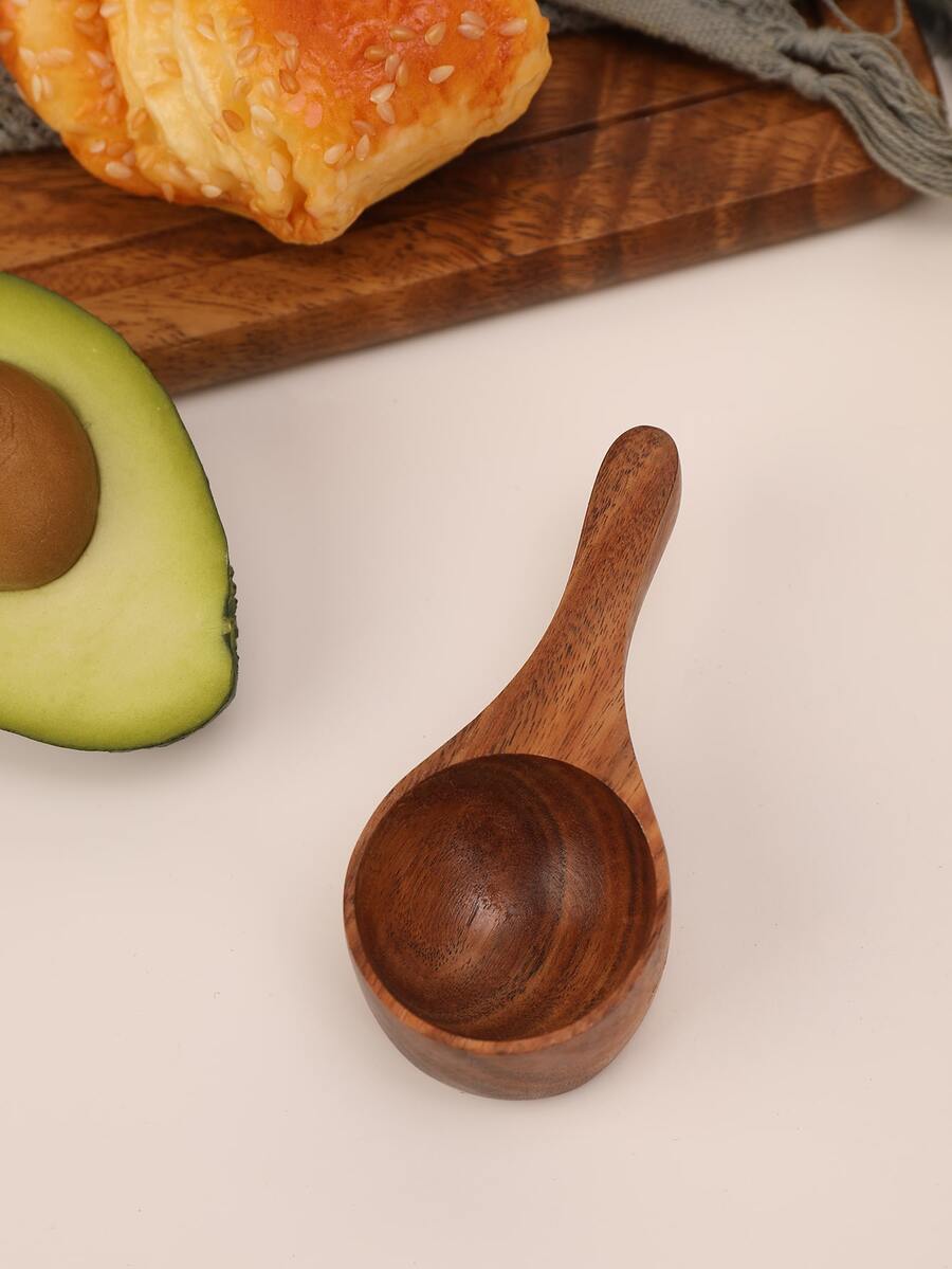 1 pieza Cuchara medidora de madera - Marrón - Ver 1
