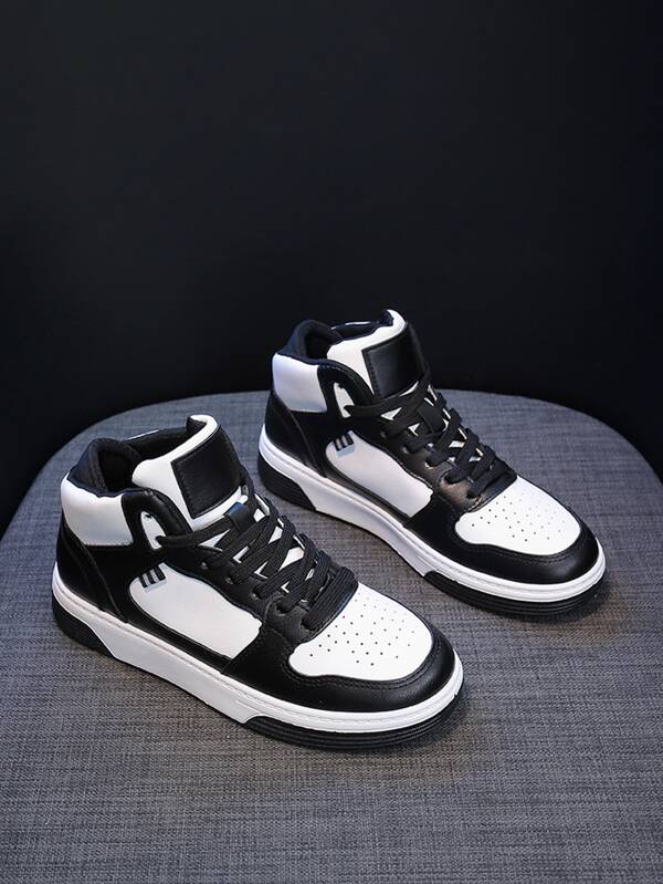 Women Two Tone High Top Colorblock Skate Shoes SHEIN UK