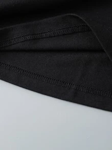 Christmas Bear Print Tee - Black - View 3