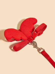 2pcs Wing Design Pet Leash & Harness Set - Red - View 4