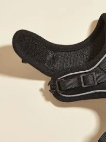 1pc Plain Pet Harness - Black - View 5