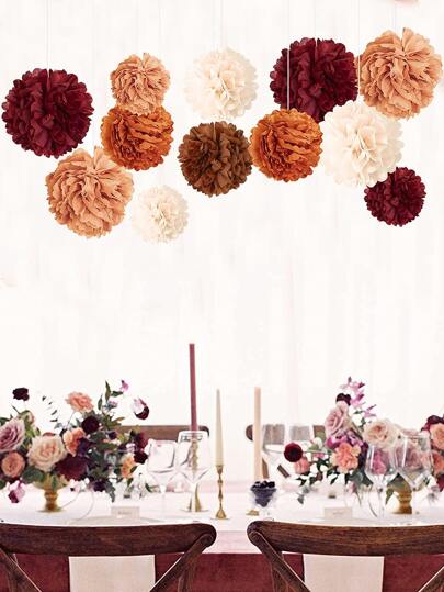 12pcs Mixed Color Paper Lantern