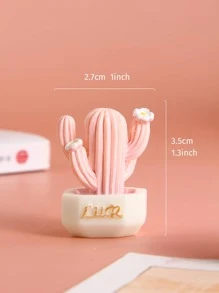 5 piezas Decoración artesanal con diseño de cactus, mejor regalo - Multicolor - Ver 5