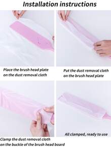 11pcs Multifunction Dust Cleaning Brush & Replace Fabric - Multicolor - View 5