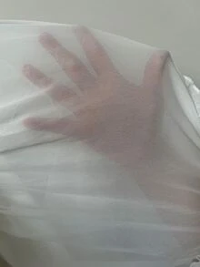 Missord 低胸領褶邊荷葉邊下擺雪紡洋裝 - 白色 - 查看 7