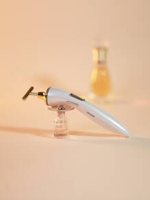 Masajeador eléctrico de instrumentos de belleza facial en forma de T - Blanco - Ver 4