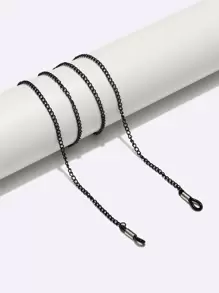 1pc Black Fashionable & Portable Eyeglass Chain For Men Halloween
