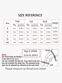 1PC Fitness Exercise Knee Support For Men Women Indoor Outdoor Workout Knee Pads. - Black - View 3