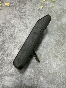 Minimalist Print Phone Case With Stand - Green - View 3