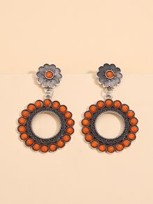 圓形耳墜 - 彩色 - 查看 4