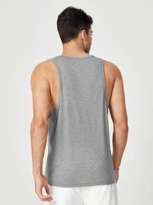 Manfinity BRENVOR Hombres Top tank con estampado de flamenco