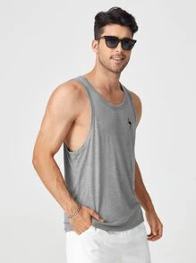 Manfinity BRENVOR Hombres Top tank con estampado de flamenco