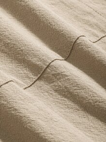 DAZY Slant Pocket Wide Leg Pants - Khaki - View 5