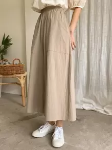 DAZY Slant Pocket Wide Leg Pants - Khaki - View 7