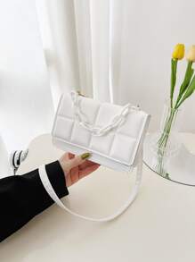 Không thấm nước, nhẹ, thông thường dành cho doanh nhân Túi Satchel có kết cấu tối giản nhỏ dành cho nữ tuổi teen Sinh viên đại học, tân binh và nhân viên cổ trắng Hoàn hảo cho văn phòng, đại học, công việc, kinh doanh, đi làm, ngoài trời, du lịch, đi chơi - trắng - Xem 3