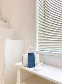 Không thấm nước, nhẹ, thông thường dành cho doanh nhân Túi Satchel có kết cấu tối giản nhỏ dành cho nữ tuổi teen Sinh viên đại học, tân binh và nhân viên cổ trắng Hoàn hảo cho văn phòng, đại học, công việc, kinh doanh, đi làm, ngoài trời, du lịch, đi chơi - trắng - Xem 5