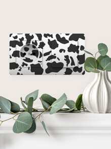 Cow Pattern Switch Outlet Wall Sticker - Black - View 3