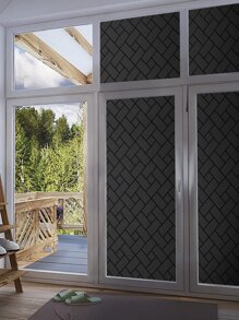 1入組幾何樣式裝飾膜 - 黑色 - 查看 6