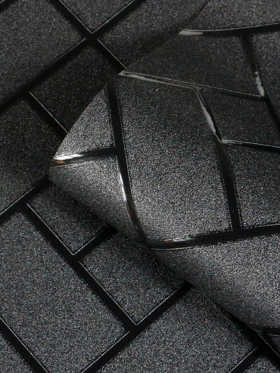 1入組幾何樣式裝飾膜 - 黑色 - 查看 1