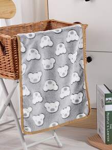 1pc Pet Paw Pattern Lightweight Blanket Suitable For Small And Medium Dogs And Cats Sleeping In All Seasons (size S Suitable For Small Pets Such As Hamsters)