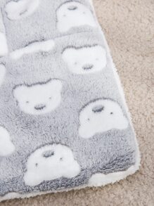 Cartoon Bear Pattern Pet Crate Mat - Multicolor - View 5