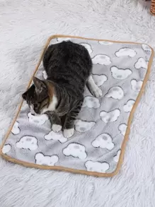 1pc Pet Paw Pattern Lightweight Blanket Suitable For Small And Medium Dogs And Cats Sleeping In All Seasons (size S Suitable For Small Pets Such As Hamsters)