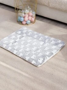Cartoon Bear Pattern Pet Crate Mat - Multicolor - View 6