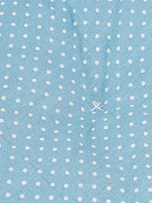 1 pieza Cama para mascotas con patrón de lunares felpa - Azul - Ver 3