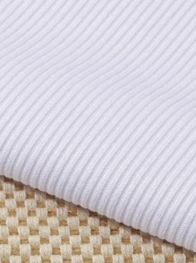 INAWLY Solid Ruched Side Crop Cami Top - White - View 7