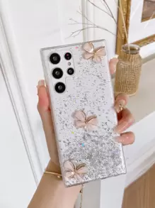 1 ốp lưng điện thoại hình bướm bầu trời lấp lánh mộng mơ, tương thích với điện thoại , phiên bản quốc tế, không phải phiên bản nội địa. - trắng - Xem 1