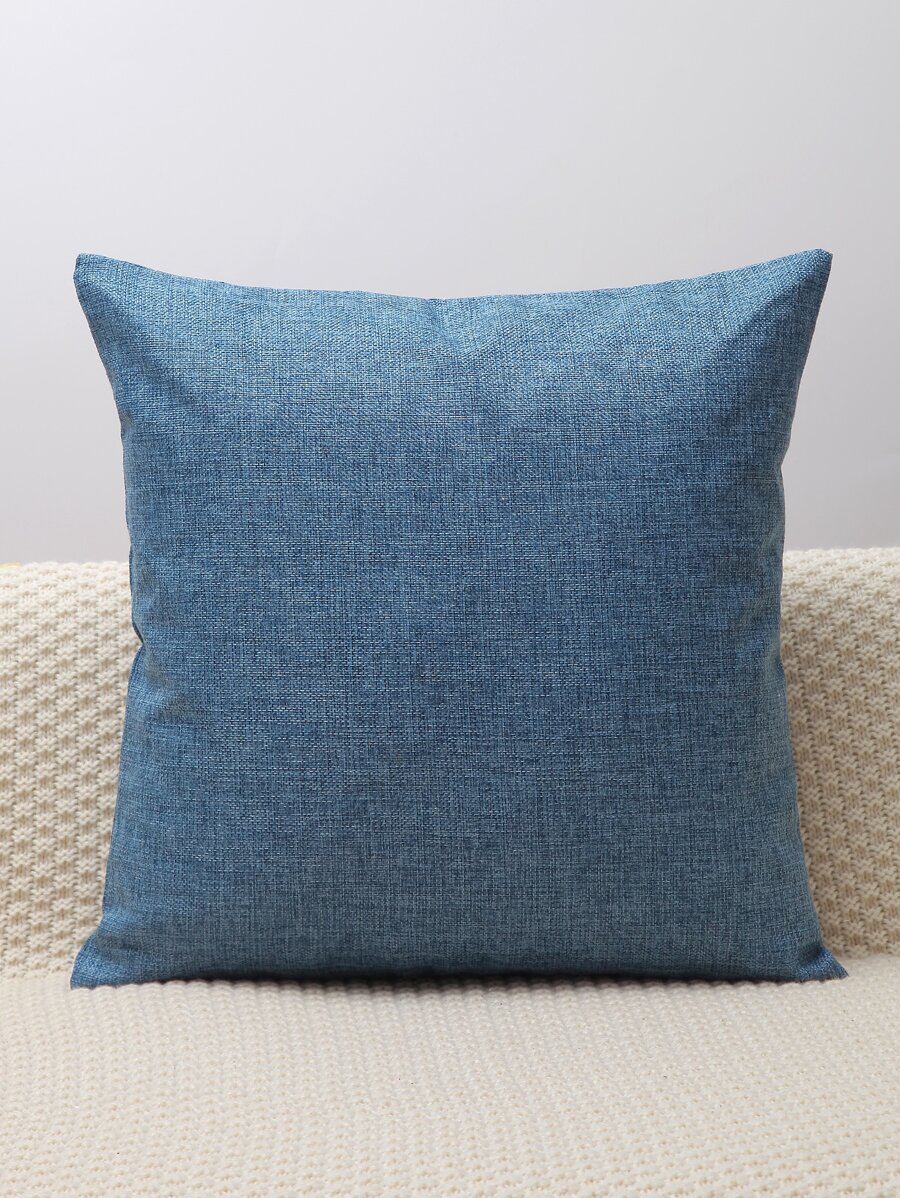 素色靠墊套不附帶墊芯 - 藍色 - 查看 1
