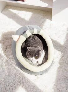 1pc Cartoon Design Pet Bed - Multicolor - View 5