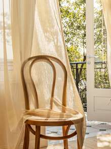 Gold Glitter Single Panel Sheer Curtain - Gold - View 5