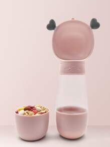 1pc Multifunctional Pet Travel Water Bottle,Portable Outdoor - Pink - View 1