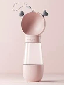 1pc Multifunctional Pet Travel Water Bottle,Portable Outdoor - Pink - View 2