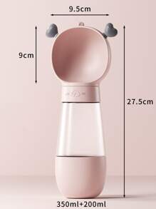 1pc Multifunctional Pet Travel Water Bottle,Portable Outdoor - Pink - View 4