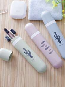 1 件随机颜色牙刷盒浴室装饰秋季装饰