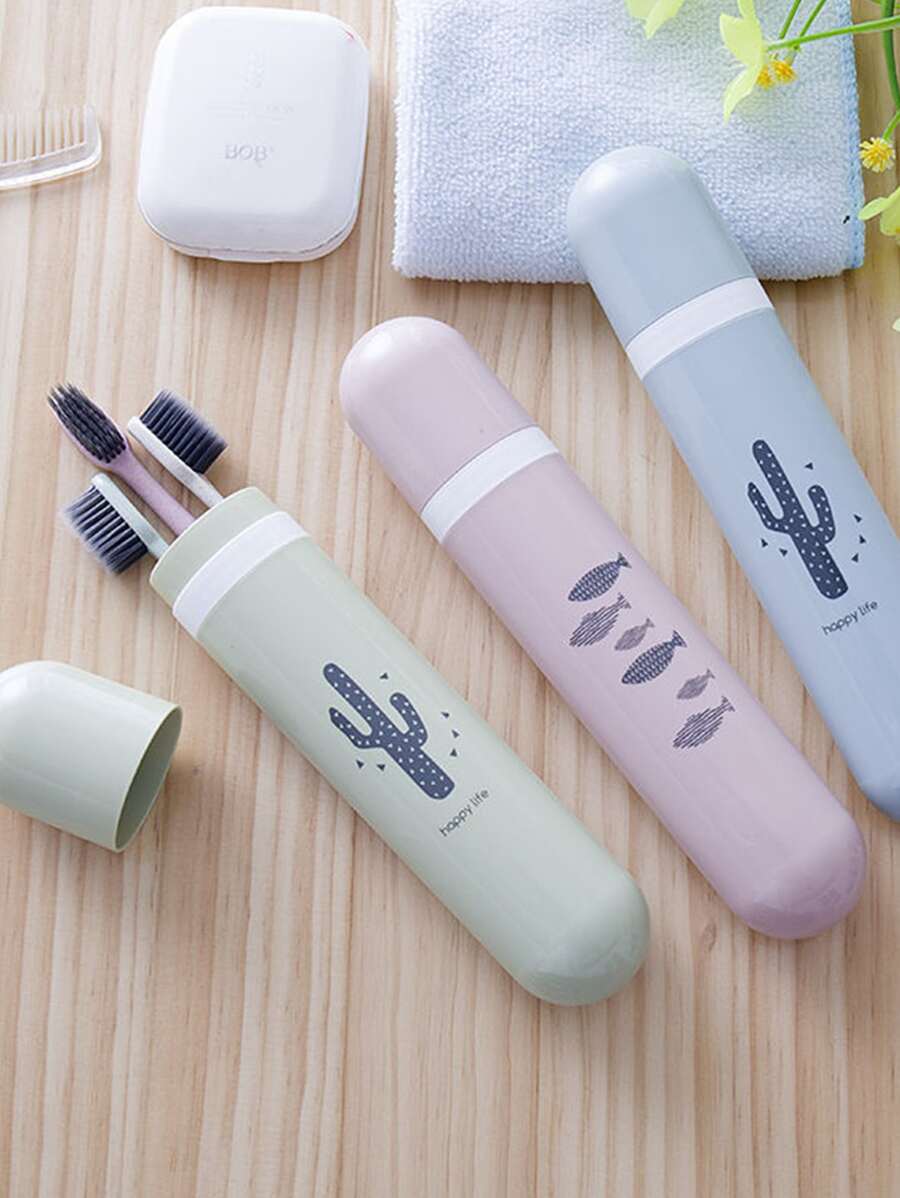 1 件随机颜色牙刷盒浴室装饰秋季装饰