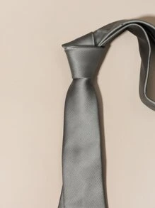 Cà vạt rắn dành cho nam - Xám - Xem 3