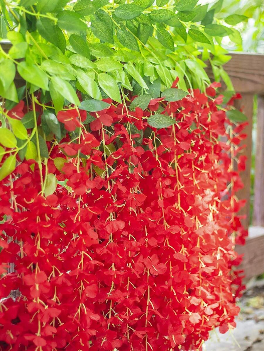 2pcs Artificial Flower Vine - Multicolor - View 1